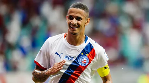 Luciano Juba, lateral do Bahia, comemora gol contra o RB Bragantino pelo Brasileirão Série A (Imagem: Letícia Martins/EC Bahia)