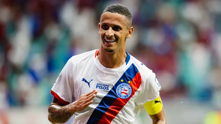 Luciano Juba, lateral do Bahia, comemora gol contra o RB Bragantino pelo Brasileirão Série A (Imagem: Letícia Martins/EC Bahia)