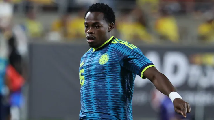 Andrés Gómez esteve em ação pela seleção colombiana. Foto: Leonardo Fernandez/Getty Images