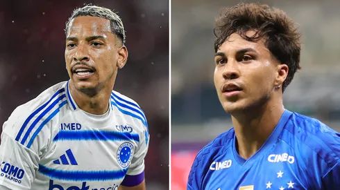 Fotos: Gilson Lobo/AGIF e Thiago Ribeiro/AGIF - Matheus Pereira e Kaio Jorge, jogadores do Cruzeiro.