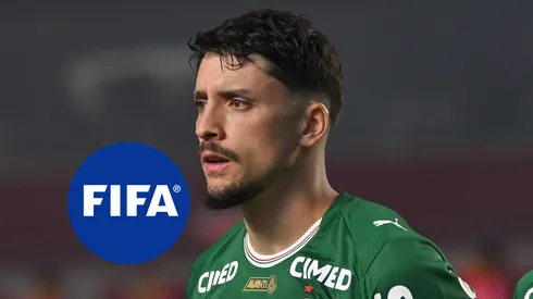 Piquerez jogador do Palmeiras durante partida contra o São Paulo no estádio Morumbi pelo campeonato Brasileiro A 2026. Foto: Jota Erre/AGIF