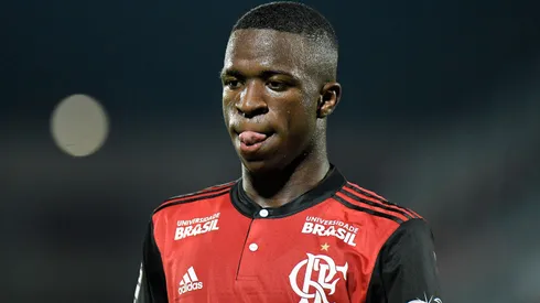 Vinicius Jr. jogador do Flamengo durante partida contra o Cabofriense no estadio Ilha do Urubu pelo campeonato Carioca 2018.