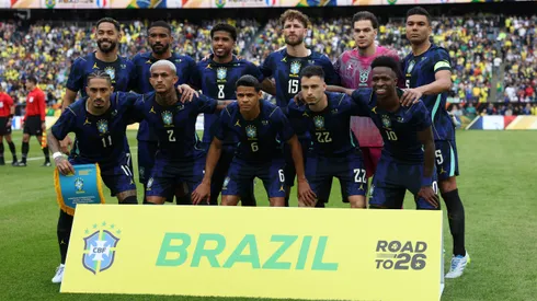Seleção Brasileira em amistoso contra a França