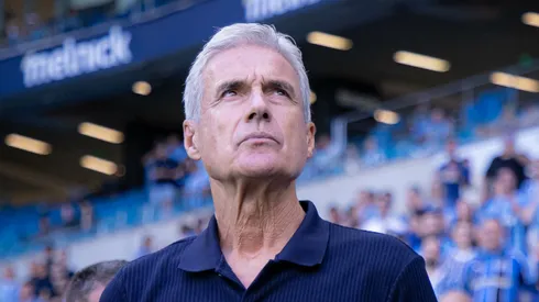 Luis Castro tecnico do Gremio durante partida contra o Juventude no estadio Arena do Gremio pelo campeonato Gaucho 2026. Foto: Maxi Franzoi/AGIF