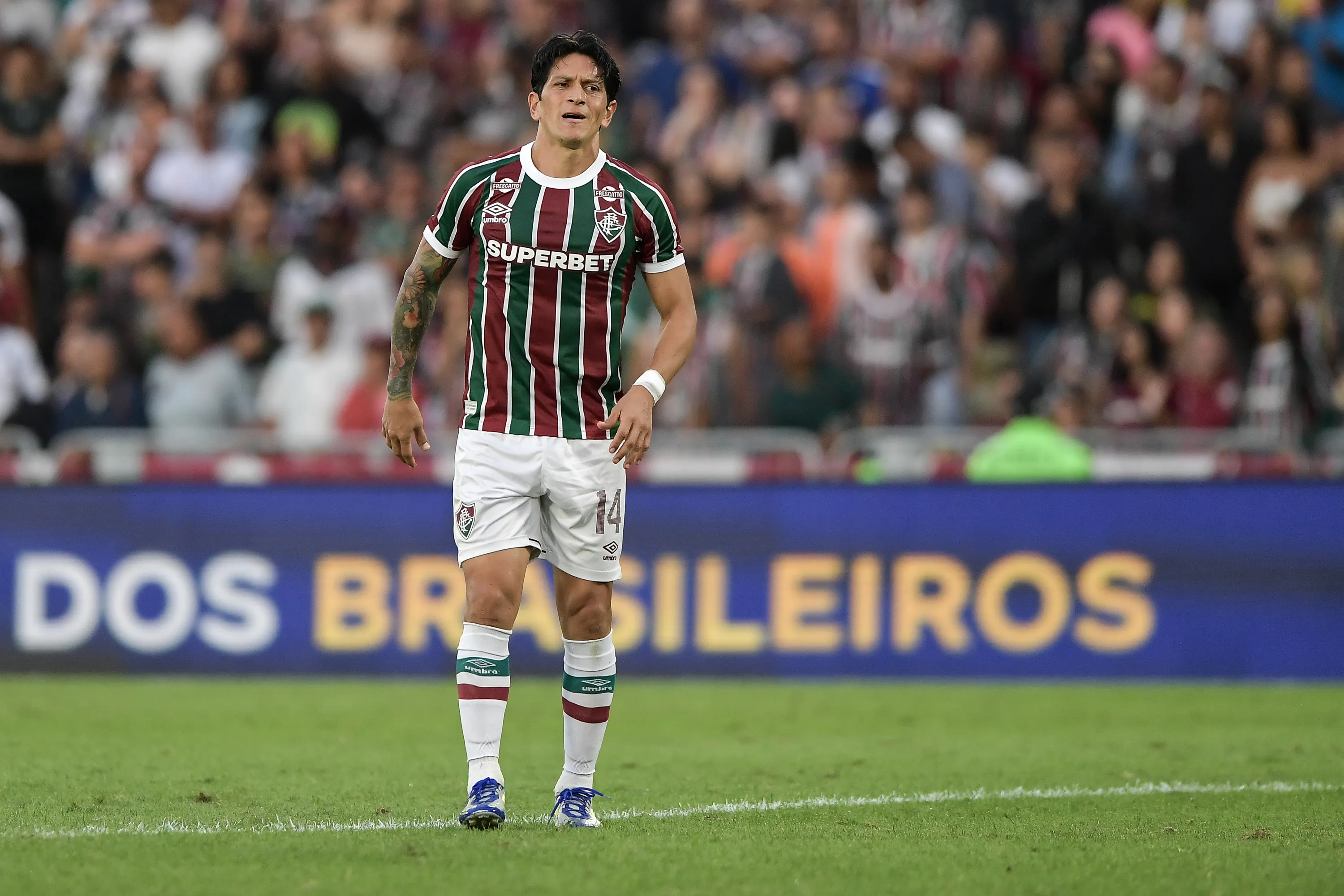 Germán Cano atuando no Fluminense – Foto: Thiago Ribeiro/AGIF