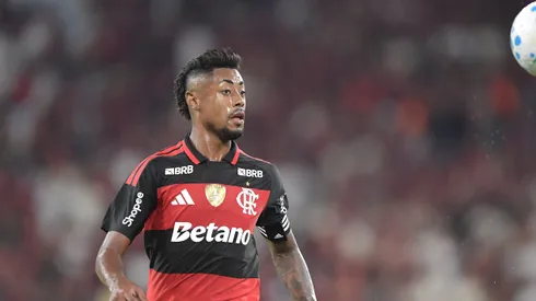 Bruno Henrique jogador do Flamengo durante partida contra o Internacional no estadio Maracana pelo campeonato Brasileiro A 2026. Foto: Thiago Ribeiro/AGIF