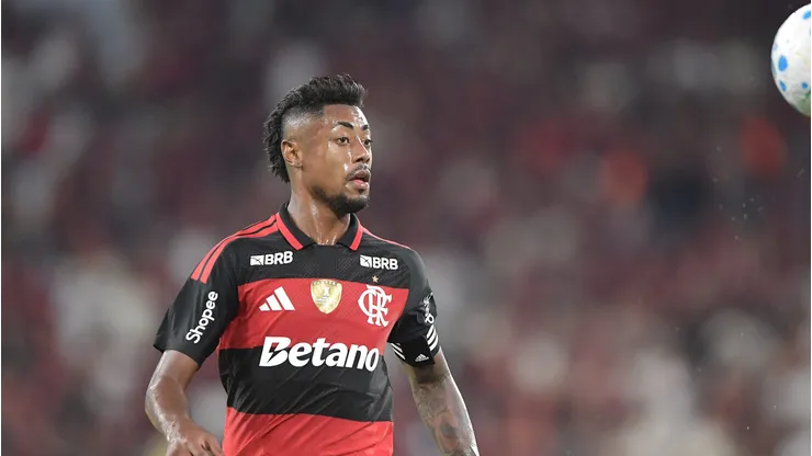 Bruno Henrique jogador do Flamengo durante partida contra o Internacional no estadio Maracana pelo campeonato Brasileiro A 2026. Foto: Thiago Ribeiro/AGIF