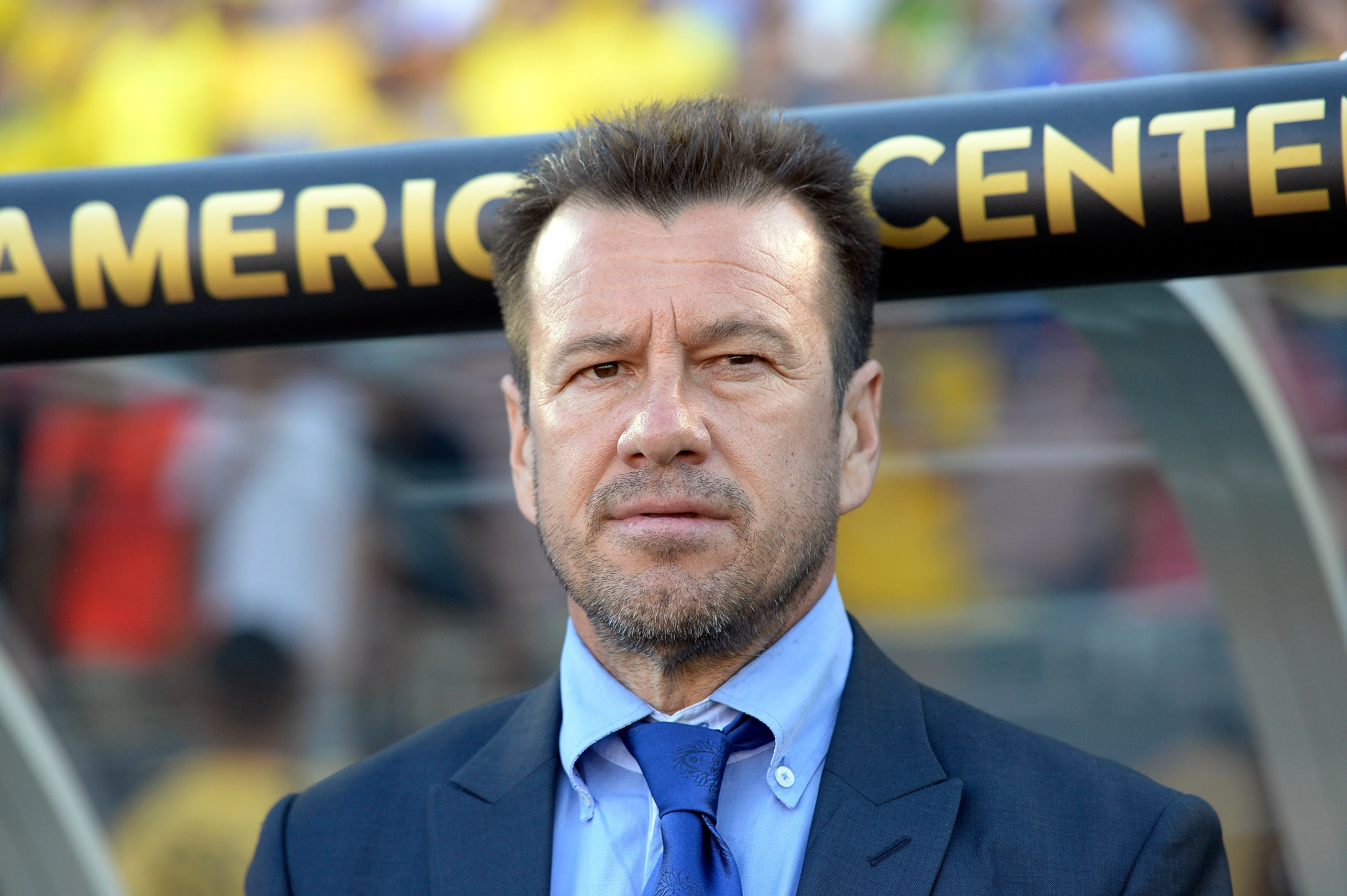 PASADENA CA – JUNE 4: Manager Dunga of Brazil during the 2016 Copa America Centenario Group B match between Brazil and Ecuador at the Rose Bowl June 4, 2016, Pasadena, California. (Photo by Kevork Djansezian/Getty Images)