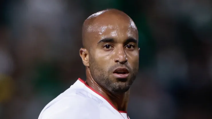 Lucas Moura jogador do Sao Paulo durante partida contra o Palmeiras no estadio Arena Barueri pelo campeonato Paulista 2026. Foto: Marcello Zambrana/AGIF
