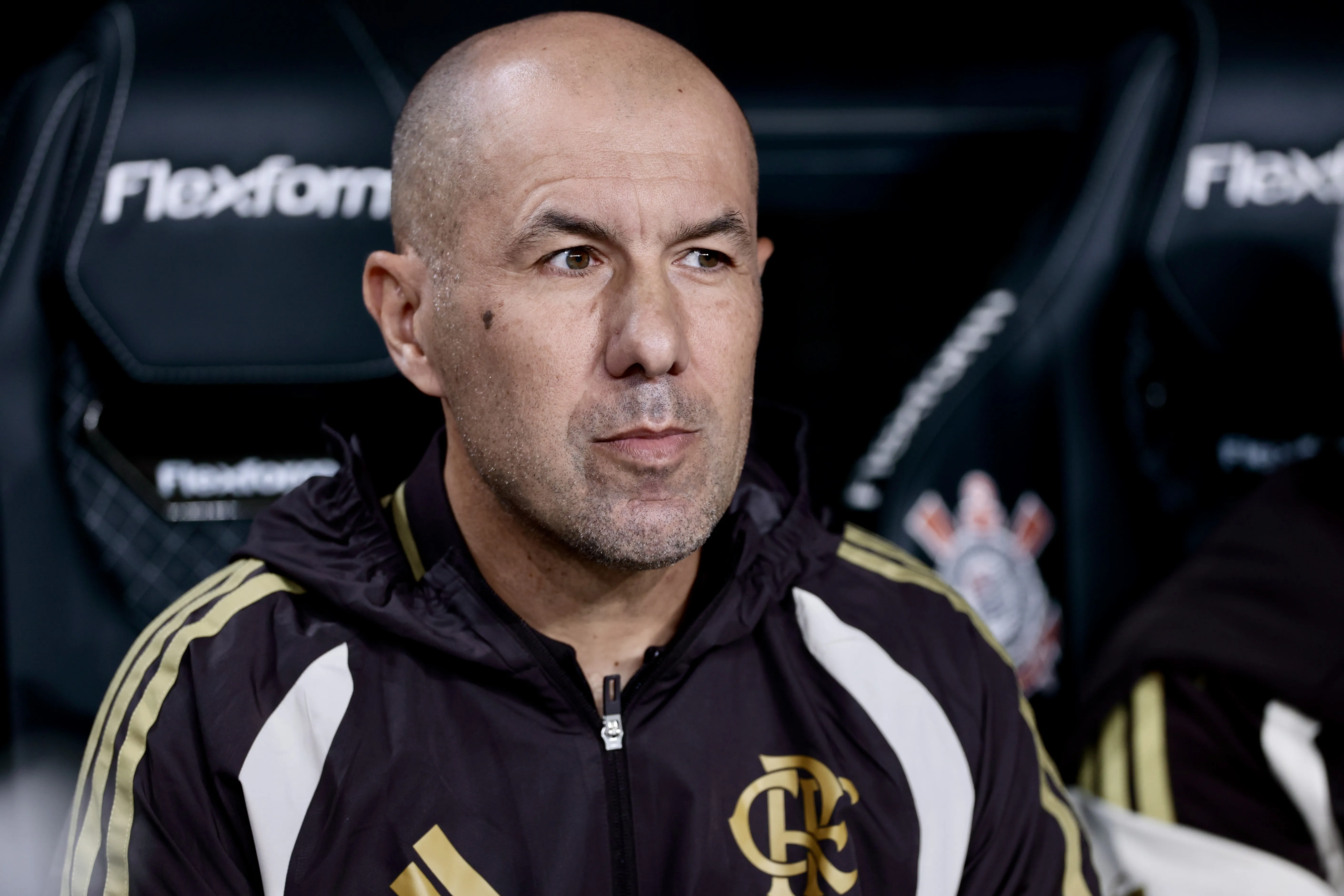Leonardo Jardim  tecnico do Flamengo durante partida contra o Corinthians no estadio Arena Corinthians pelo campeonato Brasileiro A 2026. Foto: Marcello Zambrana/AGIF