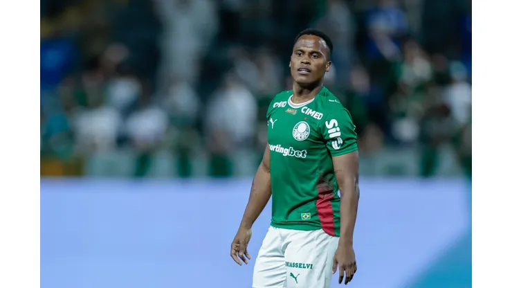 SP - BARUERI - 25/02/2026 - BRASILEIRO A 2026, PALMEIRAS X FLUMINENSE - Jhon Arias jogador do Palmeiras durante partida contra o Fluminense no estadio Arena Barueri pelo campeonato Brasileiro A 2026. Foto: Marcello Zambrana/AGIF