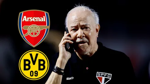 Harry Massis Jr. presidente do São Paulo antes da partida contra o Palmeiras no estádio Morumbi pelo campeonato Brasileiro A 2026. Foto: Marcello Zambrana/AGIF