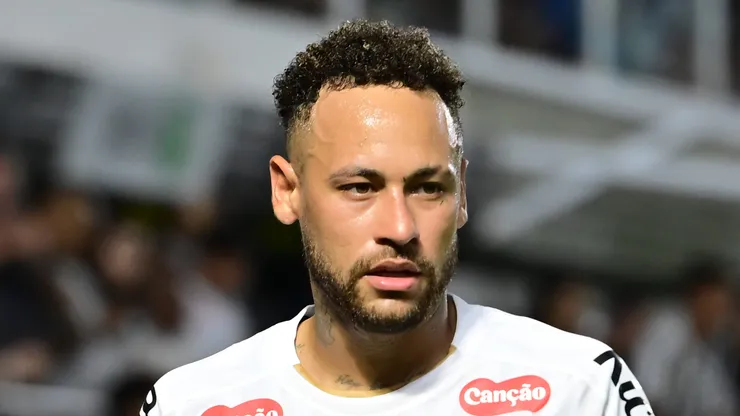 Neymar fez um bom jogo pelo Santos.