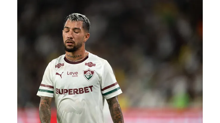 RJ - RIO DE JANEIRO - 18/03/2026 - BRASILEIRO A 2026, VASCO X FLUMINENSE - Lucho Acosta jogador do Fluminense durante partida contra o Vasco no estadio Maracana pelo campeonato Brasileiro A 2026. Foto: Jorge Rodrigues/AGIF