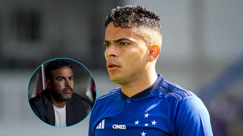 Bruno Rodrigues jogador do Cruzeiro durante partida contra o Coritiba/ Artur Jorge técnico do Cruzeiro durante partida contra o São Paulo (Imagem: Fernando Moreno/AGIF/Marco Miatelo/AGIF)