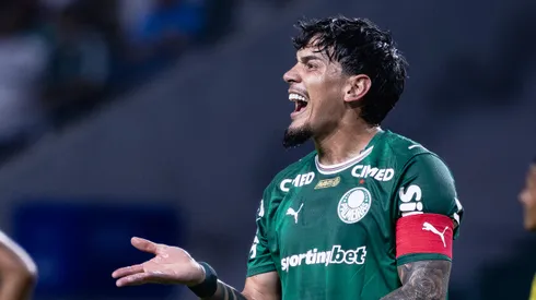 Gustavo Gomez jogador do Palmeiras durante partida pelo campeonato Brasileiro A 2026. Foto: Ettore Chiereguini/AGIF