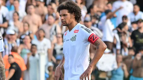 Willian Arão jogador do Santos durante partida contra o Novorizontino no estadio Vila Belmiro pelo campeonato Paulista 2026.