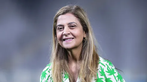 Leila Pereira presidente do Palmeiras durante partida contra o Gremio no estadio Arena Barueri pelo campeonato Brasileiro A 2026. Foto: Ettore Chiereguini/AGIF