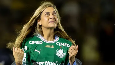 Leila Pereira do Palmeiras durante COMEMORACAO DE MAIS UM TITULO PAULISTA no estadio Jorge Ismael de Biasi pelo campeonato Paulista 2026. Foto: Joisel Amaral/AGIF
