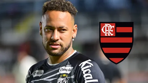Neymar jogador do Santos durante aquecimento antes da partida contra o Remo no estádio Vila Belmiro pelo campeonato Brasileiro A 2026. Foto: Jota Erre/AGIF