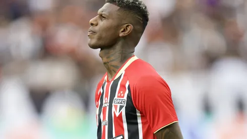 SP - SAO PAULO - 18/01/2026 - PAULISTA 2026, CORINTHIANS X SAO PAULO - Arboleda jogador do Sao Paulo durante partida contra o Corinthians no estadio Arena Corinthians pelo campeonato Paulista 2026. Foto: Marcello Zambrana/AGIF