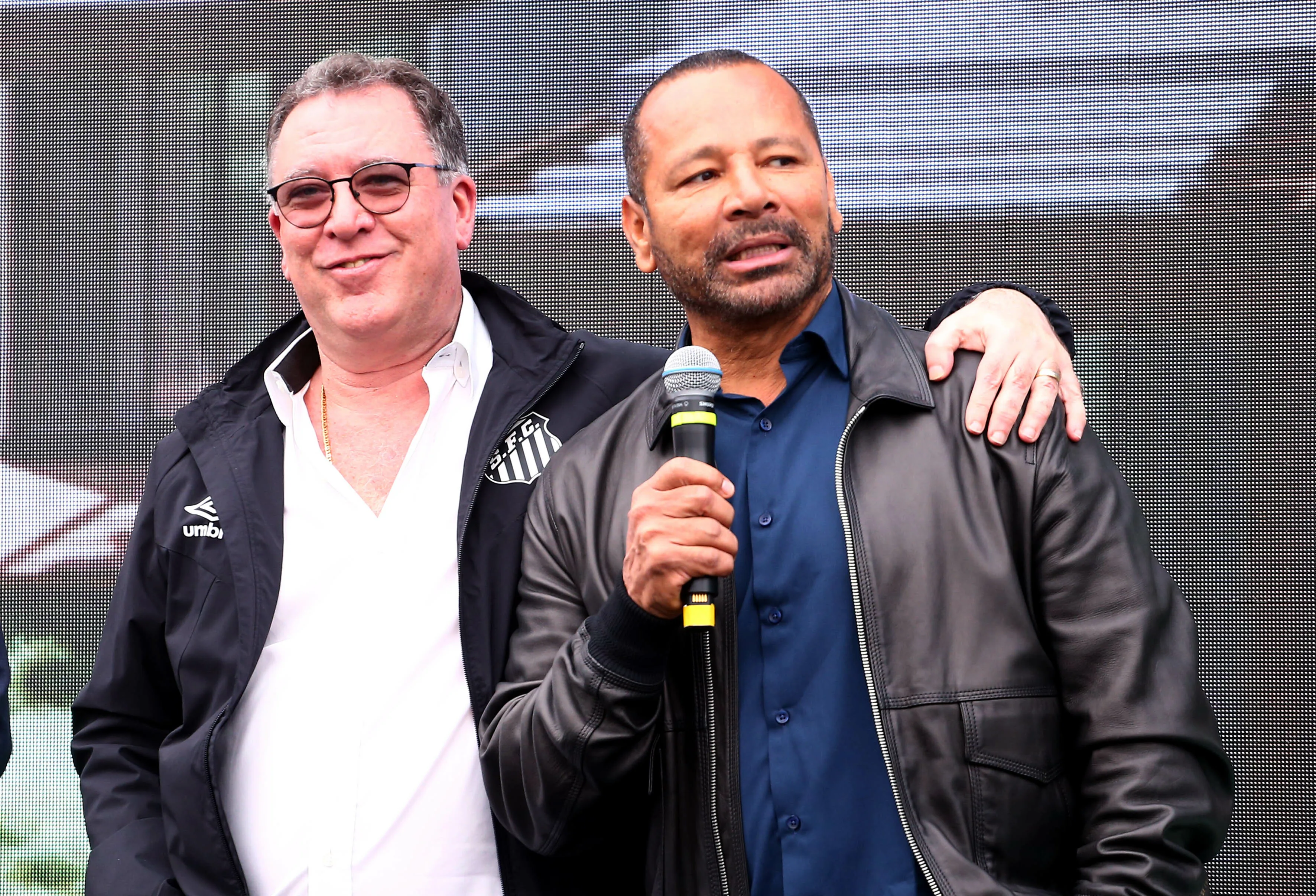 Marcelo Teixeira e Neymar (pai) – Foto: Mauricio De Souza/AGIF