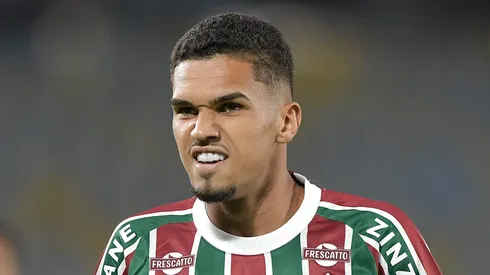 Riquelme jogador do Fluminense durante partida contra o Gremio no estadio Maracana pelo campeonato Brasileiro A 2025. Foto: Thiago Ribeiro/AGIF