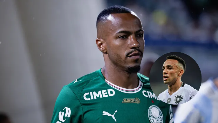 Marlon Freitas jogador do Palmeiras durante partida contra o Grêmio/Marçal jogador do Botafogo durante partida contra o Fluminense (Imagem: Ettore Chiereguini/AGIF/Thiago Ribeiro/AGIF)
