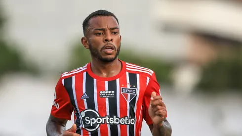 Welington jogador do São Paulo durante partida contra o Santo André no estádio Bruno Jose Daniel pelo campeonato Paulista 2023. Foto: Marcello Zambrana/AGIF