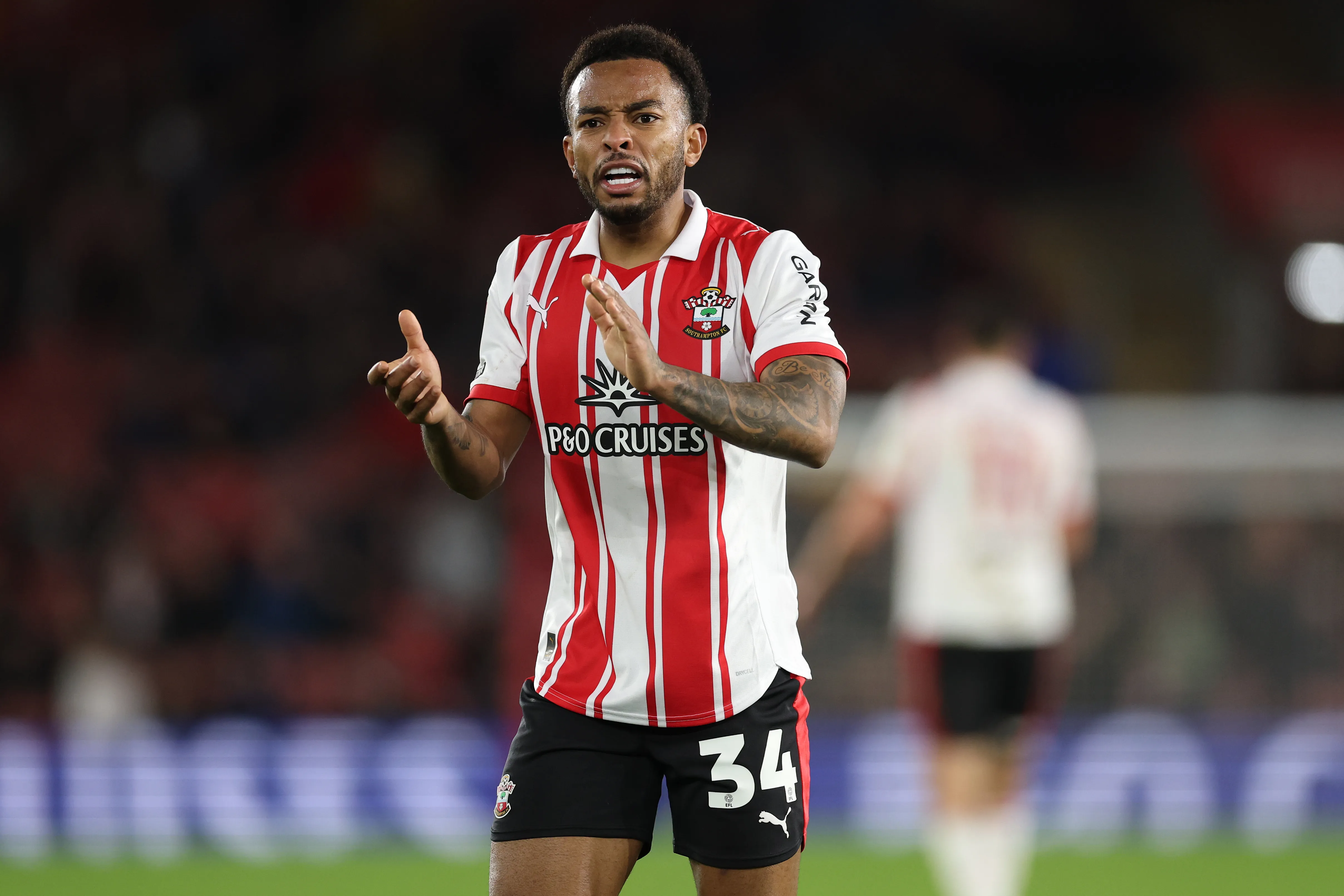 SOUTHAMPTON, ENGLAND – JANUARY 21: Welington of Southampton during the Sky Bet Championship match between Southampton and Sheffield United at St Mary’s Stadium on January 21, 2026 in Southampton, England. (Photo by Michael Steele/Getty Images)