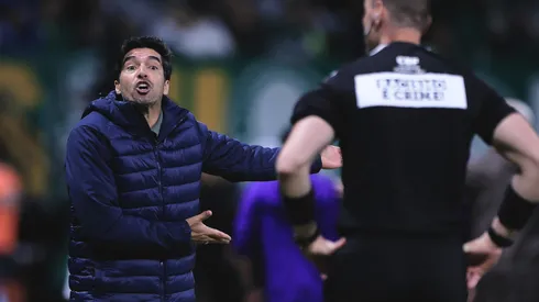 Abel Ferreira técnico do Palmeiras durante partida contra o Corinthians no estádio Arena Allianz Parque pelo campeonato Copa Do Brasil 2025. Foto: Ettore Chiereguini/AGIF