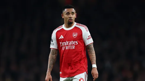 Gabriel Jesus of Arsenal during the Premier League match between Arsenal and Manchester United at Emirates Stadium on January 25, 2026 in London, England. (Photo by Justin Setterfield/Getty Images)