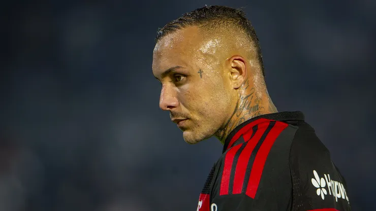 Everton Cebolinha jogador do Flamengo durante partida contra o Bragantino no estádio Cícero De Souza Marques pelo campeonato Brasileiro A 2026. Foto: Anderson Romão/AGIF