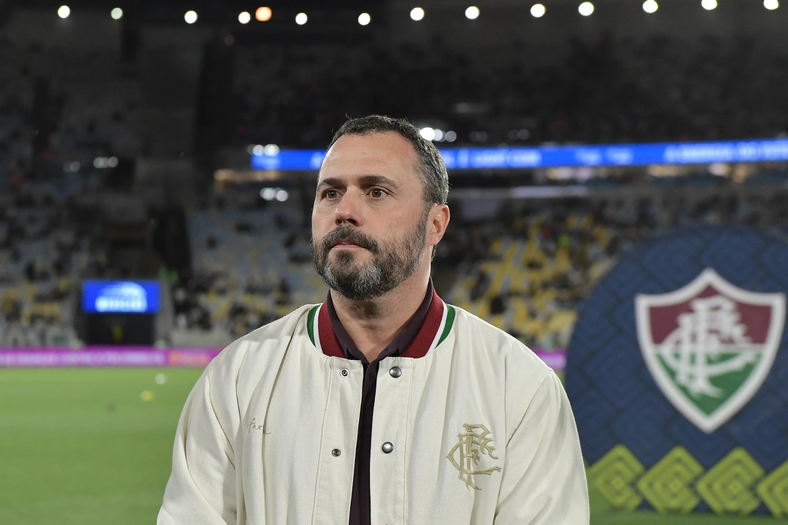 RJ – RIO DE JANEIRO – 20/10/2025 – BRASILEIRO A 2025, VASCO X FLUMINENSE – Mario Bittencourt presidente do Fluminense durante partida contra o Vasco no estadio Maracana pelo campeonato Brasileiro A 2025. Foto: Thiago Ribeiro/AGIF