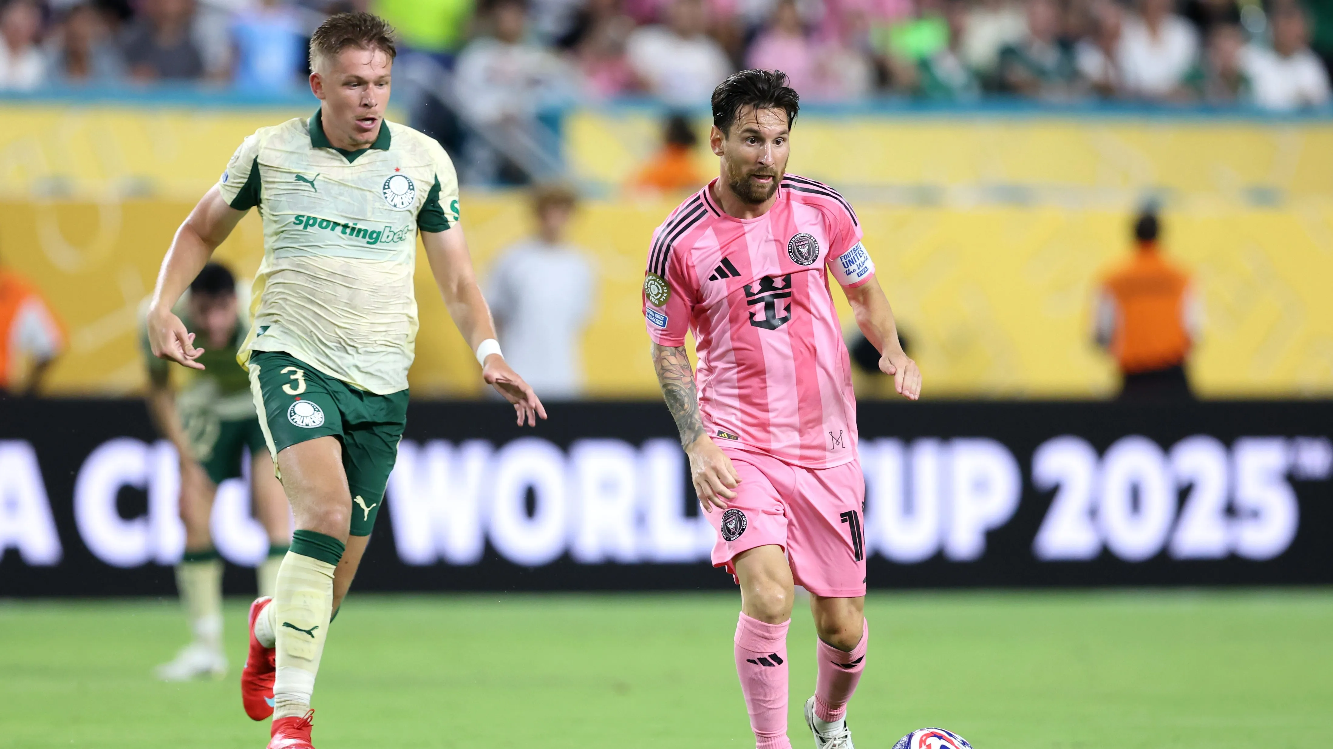 Inter Miami x Palmeiras no Super Mundial. (Photo by Megan Briggs/Getty Images)