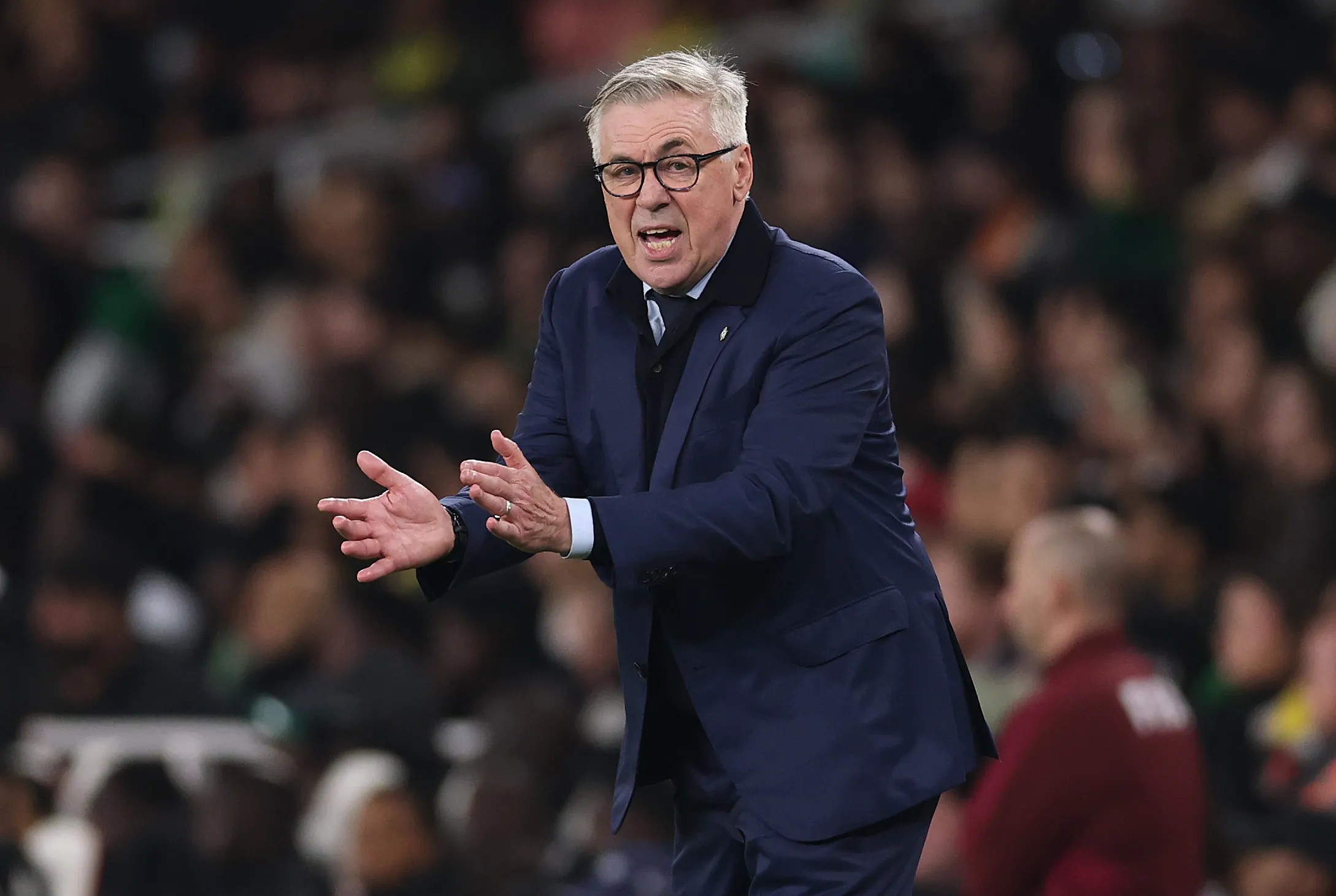Carlo Ancelotti durante amistoso contra Senegal. (Photo by Ryan Pierse/Getty Images)