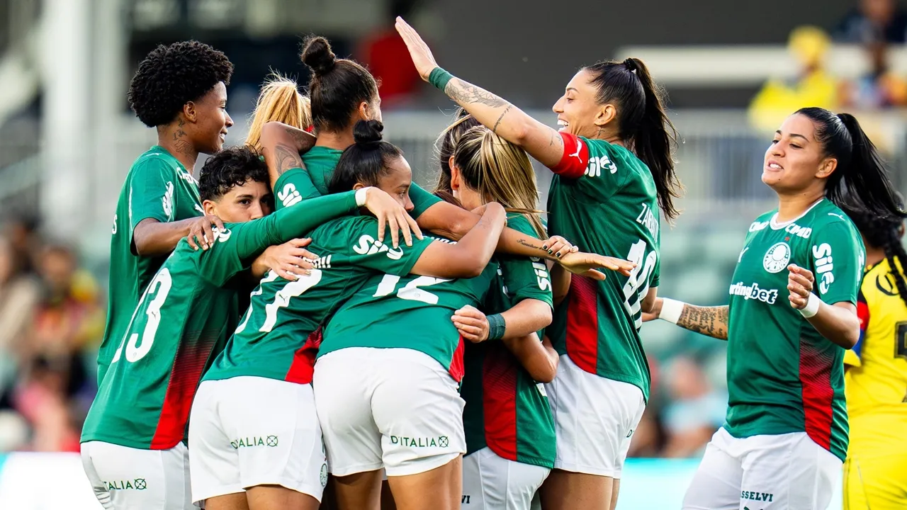 Jogadoras do Palmeiras comemoram o gol marcado contra o Club América - Foto: Redes Sociais/KC Current