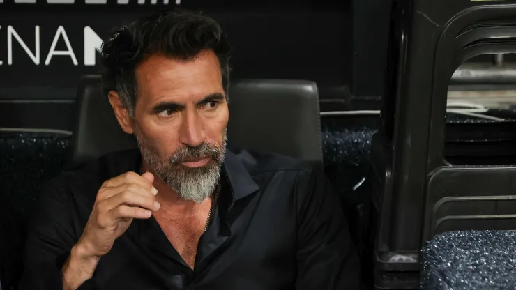 Eduardo Domínguez técnico do Atlético-MG durante partida contra o São Paulo no estádio Arena MRV pelo campeonato Brasileiro A 2025. Foto: Gilson Lobo/AGIF
