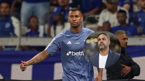Walace jogador do Cruzeiro durante aquecimento antes da partida contra o Juventude/Artur Jorge técnico do Cruzeiro durante partida contra o Vitoria (Imagem: Gilson Lobo/AGIF)