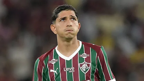 Savarino jogador do Fluminense durante partida contra o Flamengo no estadio Maracana pelo campeonato Brasileiro A 2026. Foto: Thiago Ribeiro/AGIF