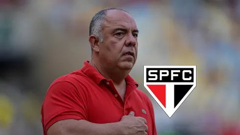 Marcos Braz dirigente do Flamengo antes da partida contra o Atlético-GO no estádio Maracanã pelo campeonato Brasileiro A 2024. Foto: Thiago Ribeiro/AGIF