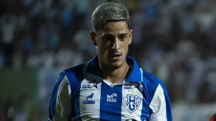 Pedro Henrique jogador do Paysandu durante partida no estádio Canindé pelo campeonato Copa Do Brasil 2026. Foto: Anderson Romão/AGIF
