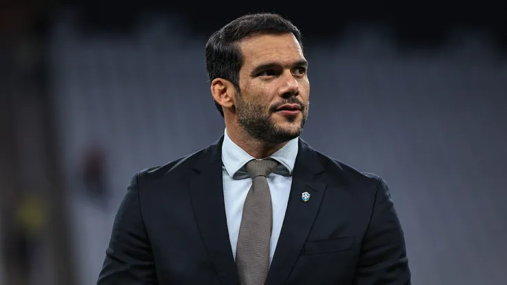 Samir Xaud presidente da CBF antes da partida contra o Japao no estadio Arena Corinthians pelo campeonato Amistoso. Foto: Fabio Giannelli/AGIF