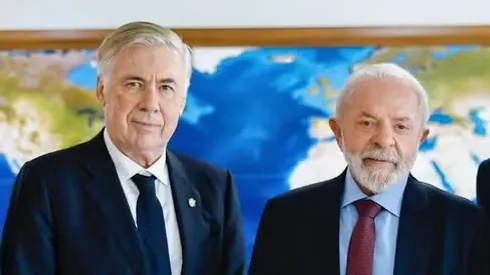 Carlo Ancelotti e presidente Lula. Foto: Ricardo Stuckert/Presidência da República