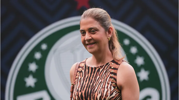 Leila Pereira presidente do Palmeiras durante partida contra o Mirassol no estadio Arena Allianz Parque pelo campeonato Brasileiro A 2026. Foto: Ettore Chiereguini/AGIF