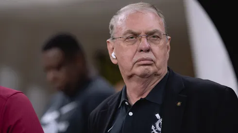 Osmar Stabile presidente do Corinthians durante partida contra o Internacional no estadio Arena Corinthians pelo campeonato Brasileiro A 2026. Foto: Ettore Chiereguini/AGIF