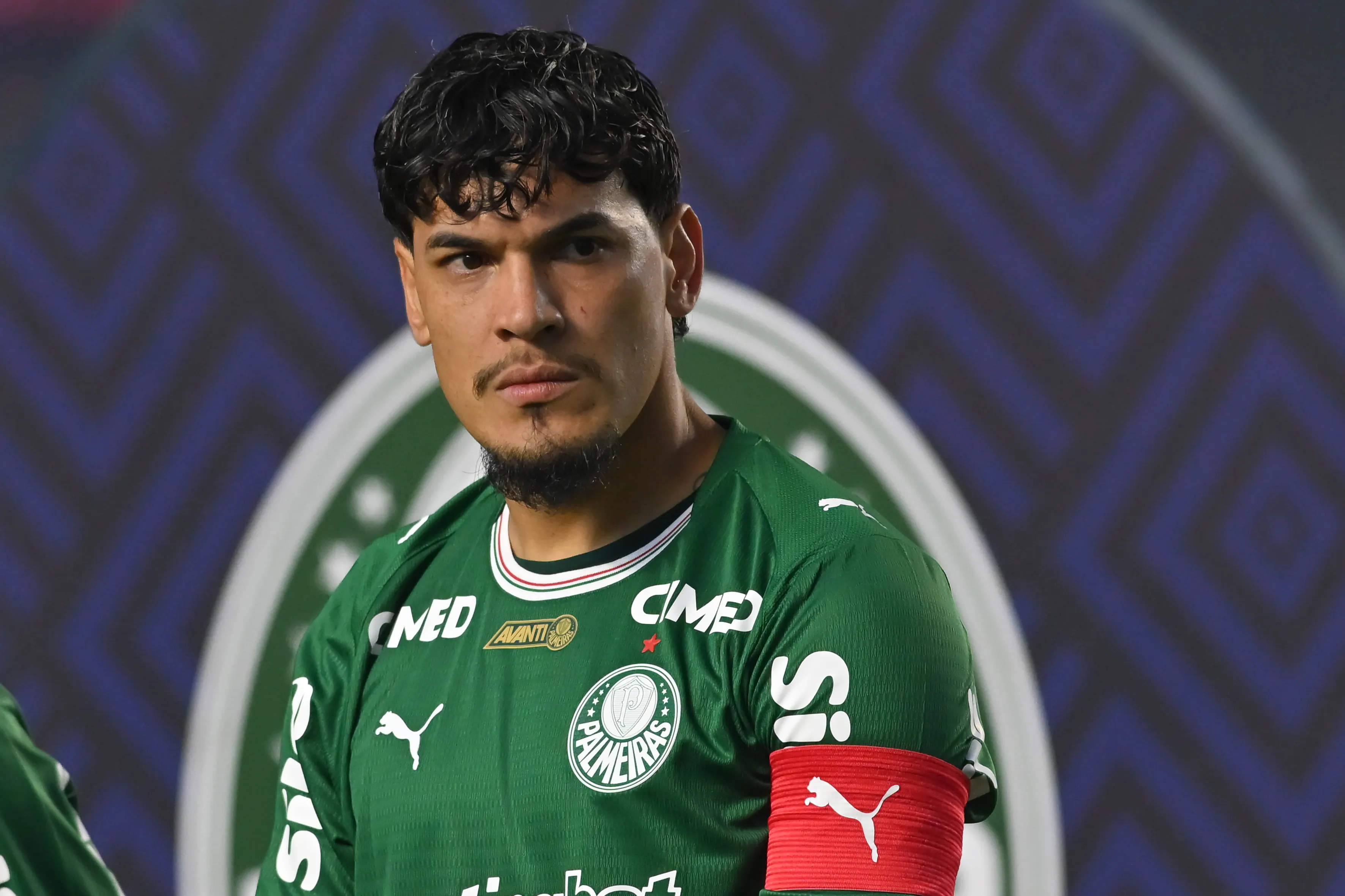 Gomez jogador do Palmeiras durante partida contra o Sao Paulo no estadio Morumbi pelo campeonato Brasileiro A 2026. Foto: Jota Erre/AGIF