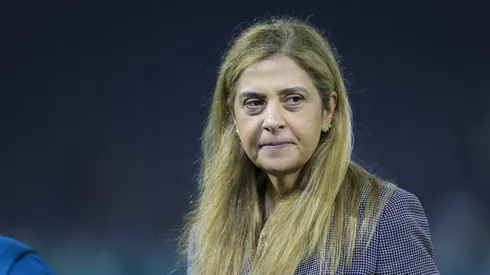 Leila Pereira presidente do Palmeiras antes da partida contra o Fluminense no estádio Arena Barueri pelo campeonato Brasileiro A 2026. Foto: Marcello Zambrana/AGIF