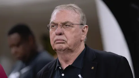 Osmar Stábile presidente do Corinthians durante partida contra o Internacional no estádio Arena Corinthians pelo campeonato Brasileiro A 2026. Foto: Ettore Chiereguini/AGIF