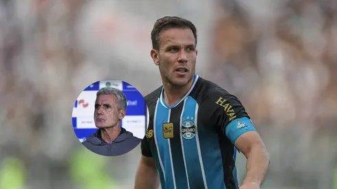 Arthur jogador do Grêmio durante partida contra o Vasco/Luís Castro técnico do Grêmio durante partida contra o Palmeiras (Imagem: Thiago Ribeiro/AGIF/Ettore Chiereguini/AGIF)